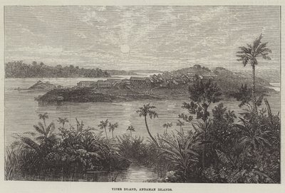 Île Viper, îles Andaman (gravure) - English School