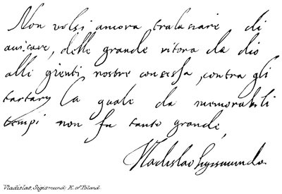 Vladislas, Sigismond, Roi de Pologne - English School