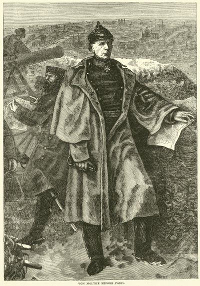 Von Moltke devant Paris, novembre 1870 - English School