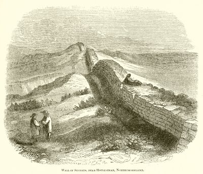 Mur de Sévère, près de Housestead, Northumberland - English School