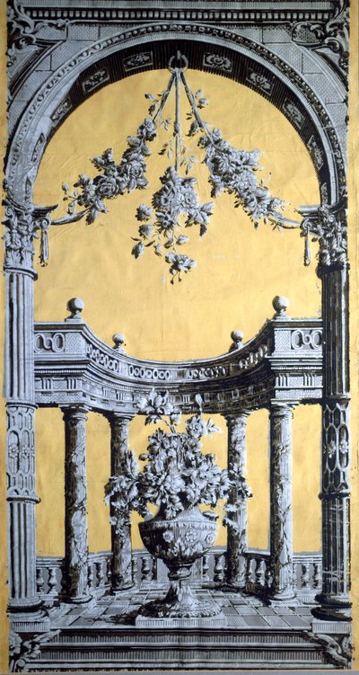 Papier peint, vers 1790, impression en clair-obscur à partir d