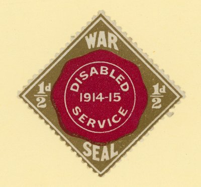 Sceau de guerre - service des invalides 1914-1915 - English School