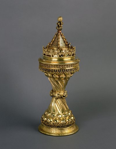 Le Sel des Collines de Warden, présenté au New College, Oxford par Walter Hill, Warden de 1475-94, c.1475-94 - English School