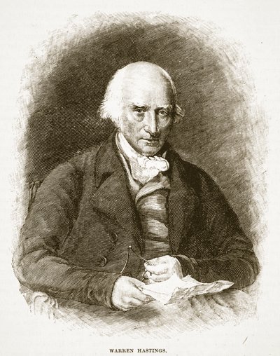 Warren Hastings (illustration de Cassells Illustrated History of England) - English School