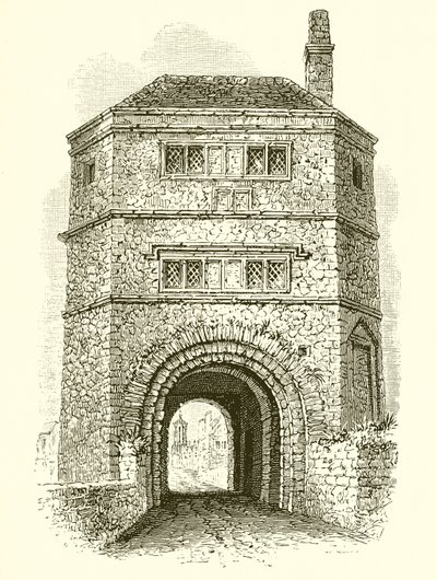 Tour de guet sur le pont de Hythe, appelée étude de Frère Bacon - English School