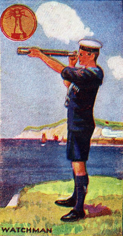 Badge scout Watchman, 1923 - English School