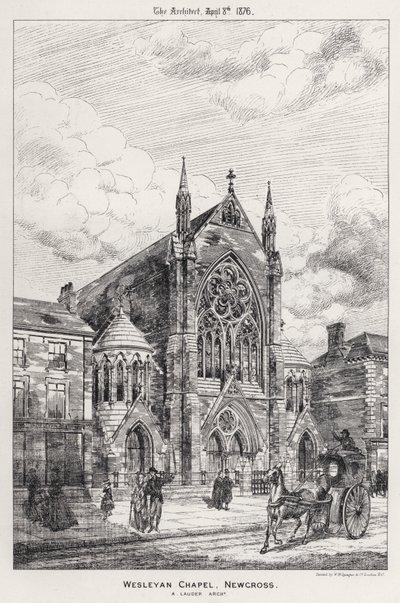 Chapelle Wesleyenne, Newcross (gravure) - English School