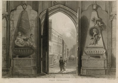 Entrée ouest, Abbaye de Westminster, Londres - English School