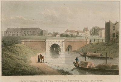 Entrée ouest du tunnel, canal de Regent, Islington, Londres - English School