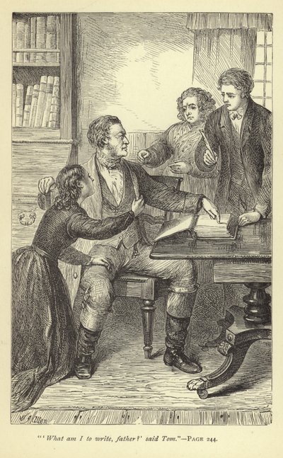 Que dois-je écrire père? dit Tom - English School
