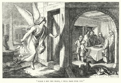 "Quand je verrai le sang, je passerai par-dessus vous" (gravure) - English School