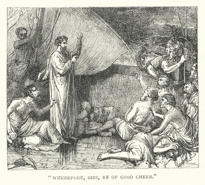 "Courage, messieurs" (gravure) - English School