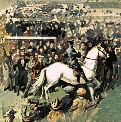 Cheval blanc à la finale de la Coupe de 1923 à Wembley - English School