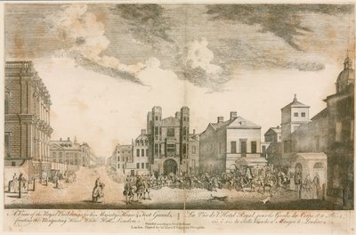 Whitehall. Vers 1755 - English School