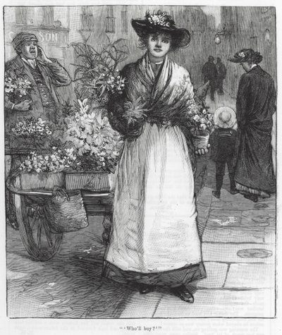 "Qui achètera " (gravure) - English School