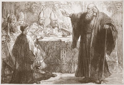 Wicliffe devant la convocation à Oxford, illustration de L