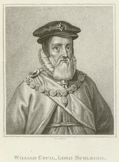 William Cecil, Lord Burleigh (gravure) - English School