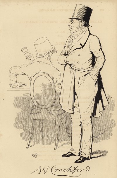 William Crockford, propriétaire de club de jeu à Londres - English School