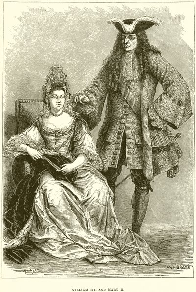 Guillaume III et Marie II - English School