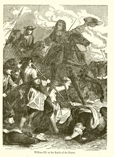 Guillaume III à la bataille de la Boyne - English School