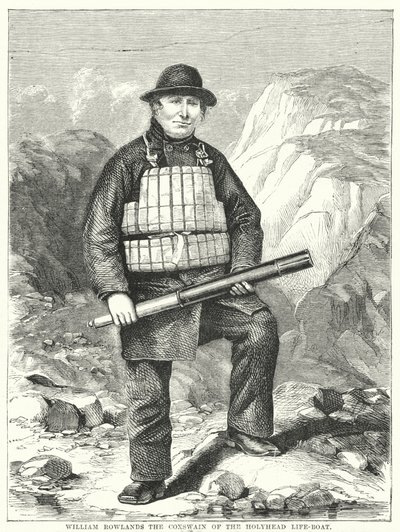 William Rowlands, le barreur du canot de sauvetage de Holyhead - English School
