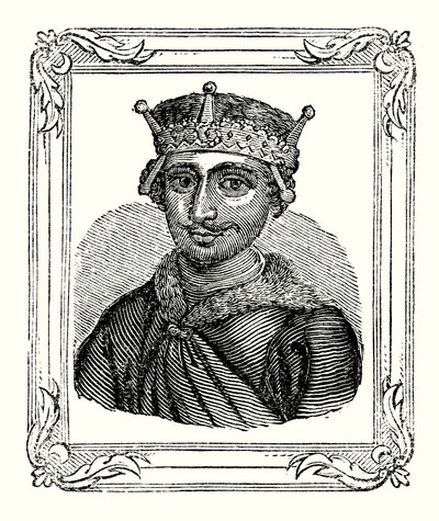 Guillaume le Roux est né en 1056, couronné en 1087 et tué en 1100 (gravure) - English School