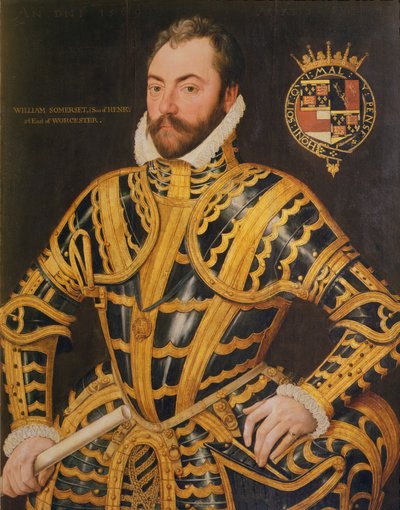 William Somerset (c.1527-89) 3e Comte de Worcester, 1569 - English School