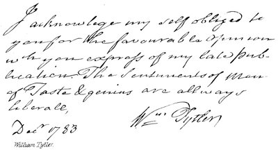 William Tytler - English School