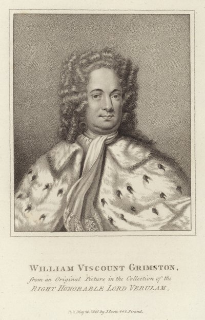 William Vicomte Grimston - English School