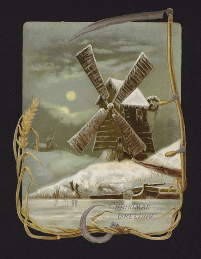 Moulin à vent dans la neige - English School