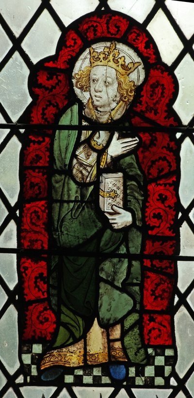 Fenêtre chapelle Chap-Ed-Confessor représentant Saint Édouard le Confesseur ? - English School