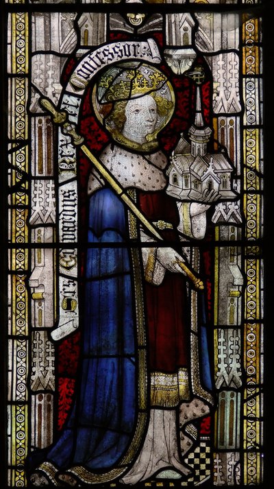Saint Ethelbert (mal étiqueté comme Édouard le Confesseur au XIXe siècle!) - English School