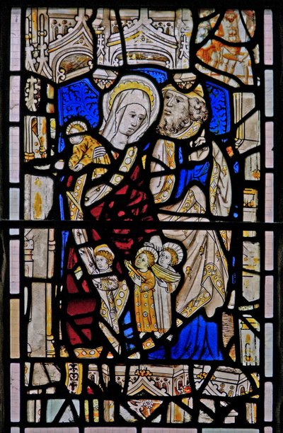 Fenêtre Ew représentant Sainte Marie Cléophas, Alphaeus et leurs enfants - English School