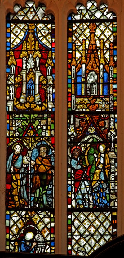 Fenêtre Ew représentant Saint Pierre et Saint Paul; l