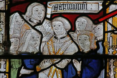 Fenêtre représentant les Sept Sacrements : Mariage - English School