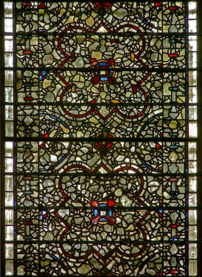 Fenêtre des Cinq-Sœurs représentant des grisaille - English School
