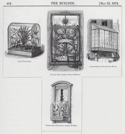 Jardinage de fenêtre (gravure) - English School