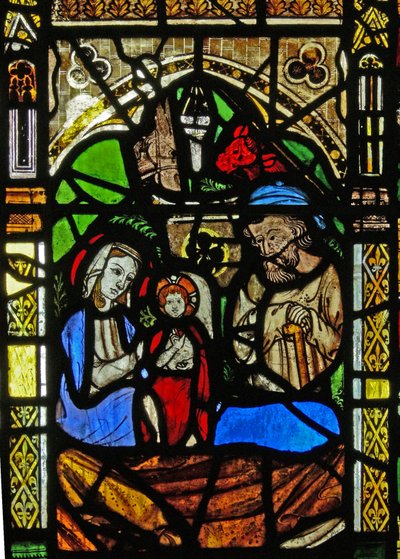Fenêtre N2 représentant la Nativité - English School