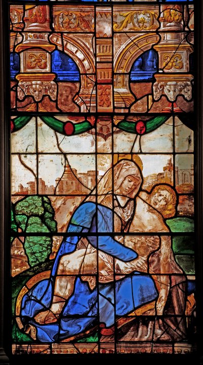 Fenêtre N2 représentant la Pietà - English School