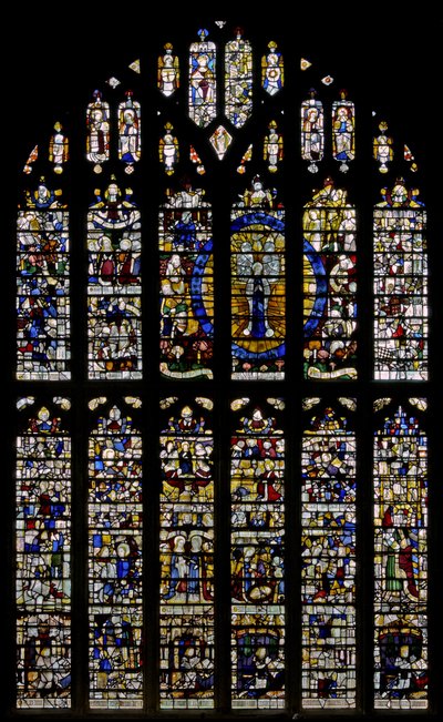 Fenêtre N5 représentant le Magnificat dans le transept nord - English School