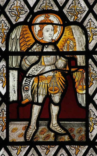 Fenêtre Na représentant Saint Michel - English School