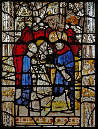 Fenêtre représentant Saint Martin allant à l