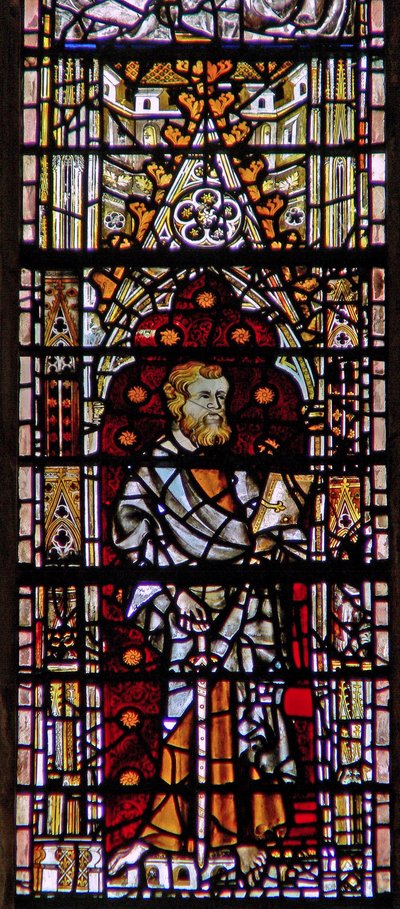 Fenêtre c6-7 représentant un saint - English School