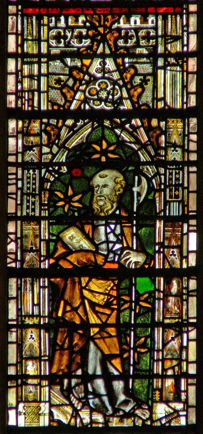Fenêtre c6 représentant Saint Matthias - English School