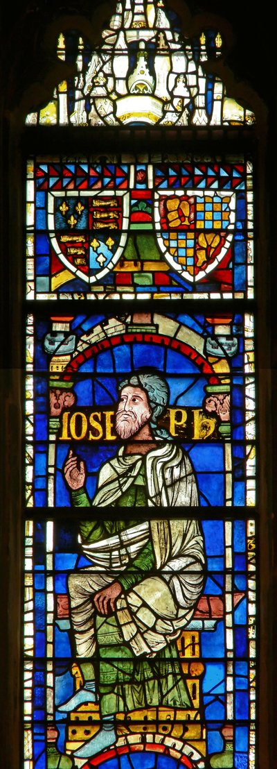 Fenêtre représentant une figure généalogique : Joseph - English School