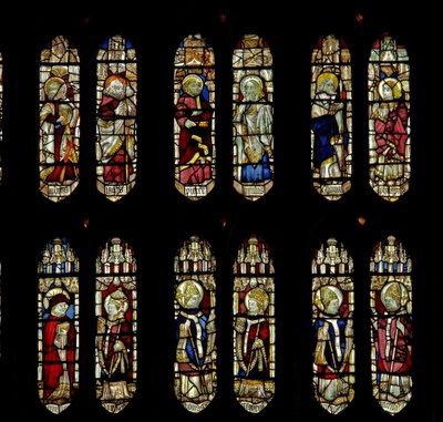 Fenêtre représentant des saints - English School