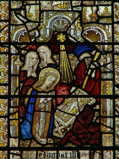 Fenêtre représentant la Nativité - English School
