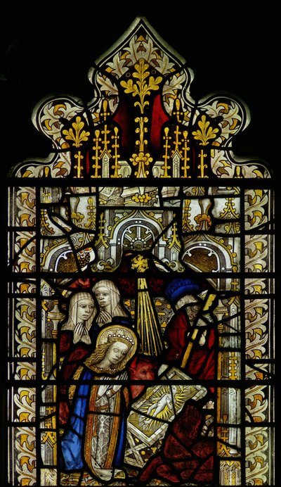 Fenêtre représentant la Nativité - English School