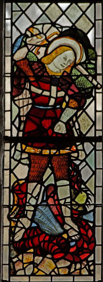 Fenêtre n3 représentant Saint Michel - English School