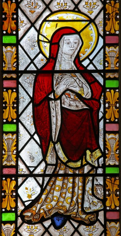 Fenêtre n3 représentant la Vierge Marie à la Crucifixion - English School